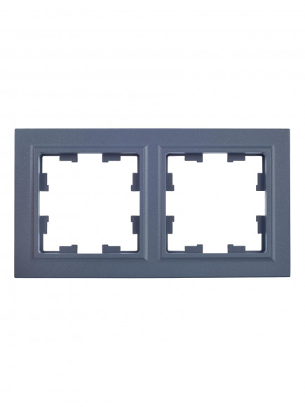 IEK BRITE Рамка 2-местная РУ-2-БрМ маренго , BR-M22-K35