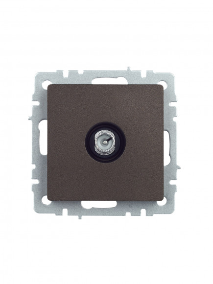 IEK BRITE Розетка TV проходная РТВ10-0-БрТБ темная бронза IEK, BR-A10-P-K45