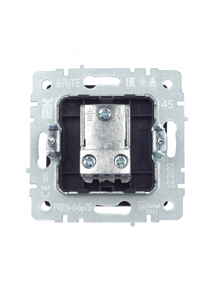 IEK BRITE Розетка TV проходная РТВ10-0-БрТБ темная бронза IEK, BR-A10-P-K45