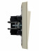 IEK BRITE Выключатель 2-клавишный 10А в сборе ВСР10-2-0-БрКр бежевый IEK, BR-V20-0-10-K10-F IEK BRITE Выключатель 2-клавишный 10А в сборе ВСР10-2-0-БрКр бежевый IEK, BR-V20-0-10-K10-F
