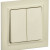 BRITE Выключатель 2-клавишный 10А в сборе ВСР10-2-0-БрКр бежевый IEK, BR-V20-0-10-K10-F