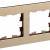 BRITE Рамка 2-местная РУ-2-1-Бр металл шампань RE AL IEK, BR-M22-M-21-K37