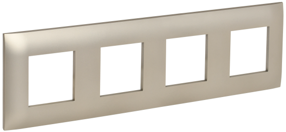 IEK SKANDY Рамка 4-местная SK-F04Sh шампань , SK-M42-K37