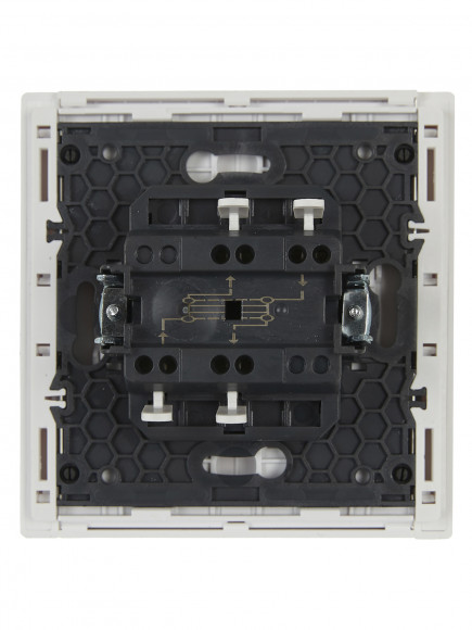 IEK FORTE&PIANO Выключатель 1-клавишный перекрестный 10А FP212 белый , FP-V13-0-10-1-K01