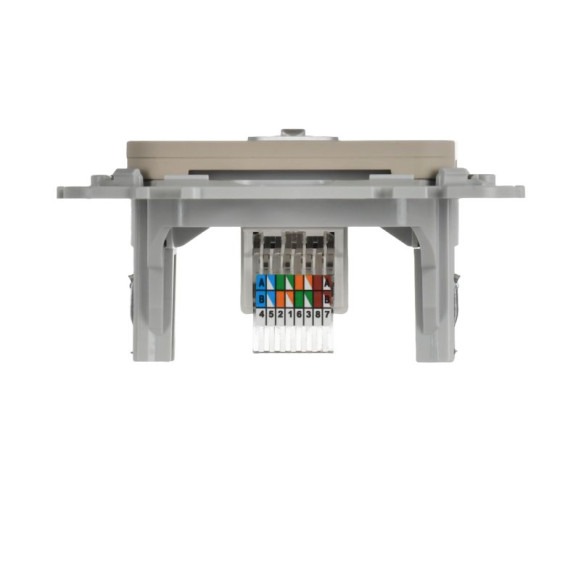 IEK FLITE Розетка компьютерная RJ45 категория 5Е UTP РК5е-1-0-ФлЛ льняной IEK, FI-K12-1-K88