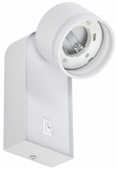 LIGHTING Светильник 4035 накладной настенный под лампу GX53 белый IEK, LT-UBB0-4035-GX53-1-K01