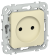 IEK FLITE Розетка без заземления без защитных шторок безвинтовое крепление 10А РС01-1-ФлН навахо IEK, FI-R10-10-1-K87