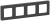 IEK IEKINSPIRIA Рамка 4-местная 6739631 антрацит IEK