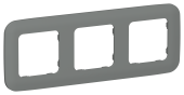 FLITE Рамка 3-местная РУ-3-А-ФлМА мокрый асфальт IEK, FI-M32-31-20-K80