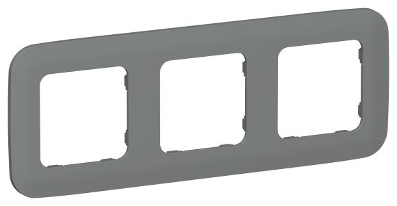 IEK FLITE Рамка 3-местная РУ-3-А-ФлМА мокрый асфальт IEK, FI-M32-31-20-K80