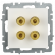 IEK BRITE Аудиорозетка 4-местная РА10-БрБ белый IEK, BR-S40-K01 IEK BRITE Аудиорозетка 4-местная РА10-БрБ белый IEK, BR-S40-K01
