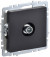 IEK BRITE Розетка TV проходная РТВ10-0-БрЧ черный IEK, BR-A10-P-K02