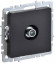 IEK BRITE Розетка TV проходная РТВ10-0-БрЧ черный IEK, BR-A10-P-K02
