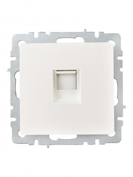 IEK BRITE Розетка компьютерная RJ45 кат.6 РК11-БрЖ жемчуг , BR-K10-2-K36