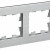 BRITE Рамка 2-местная РУ-2-1-Бр металл алюминий RE AL IEK, BR-M22-M-21-K47