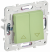 IEK SKANDY Выключатель жалюзи 10А SK-V12G мятный , SK-V15-0-10-K06