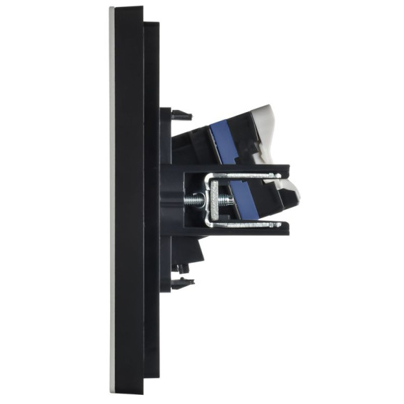 IEK FORTE&PIANO Розетка компьютерная RJ45 кат.6 FP731M металл никель IEK, FP-K10-2-M-K50