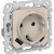 FLITE Розетка 1-местная с заземлением с защитными шторками 16А с USB A+C 20Вт безвинтовое крепление РСЮшс11-1-ФлЛ льняной IEK, FI-R14-16-1-U22-020-K88