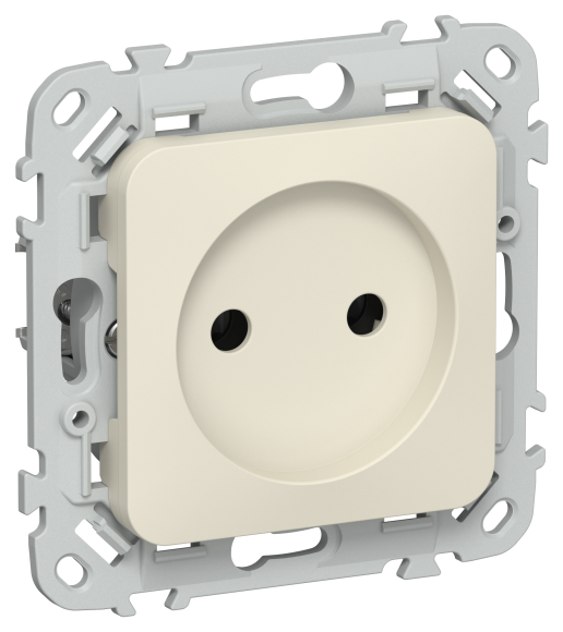 IEK FLITE Розетка без заземления без защитных шторок 10А РС01-0-ФлСл сливочный IEK, FI-R10-10-K86