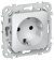 IEK FLITE Розетка с заземлением с защитными шторками безвинтовое крепление 16А РСш11-1-ФлЖ жемчуг IEK, FI-R14-16-1-K36
