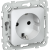 FLITE Розетка с заземлением с защитными шторками безвинтовое крепление 16А РСш11-1-ФлЖ жемчуг IEK, FI-R14-16-1-K36