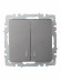 IEK BRITE Выключатель 2-клавишный с индикацией 10А ВС10-2-1-БрС сталь , BR-V20-1-10-K46