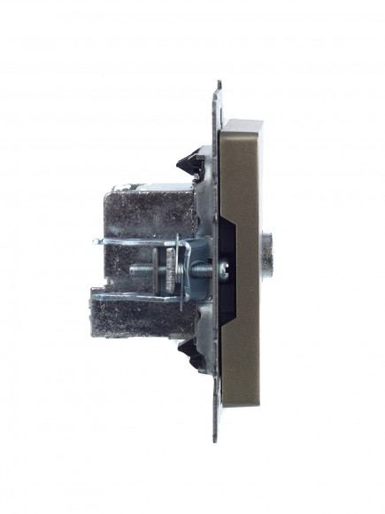 IEK BRITE Розетка TV проходная РТВ10-0-БрШ шампань , BR-A10-P-K37