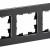 BRITE Рамка 3-местная РУ-3-1-Бр металл черный RE IEK, BR-M32-M-01-K02