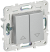 IEK SKANDY Выключатель жалюзи 10А SK-V12S серебряный , SK-V15-0-10-K23