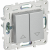 SKANDY Выключатель жалюзи 10А SK-V12S серебряный IEK, SK-V15-0-10-K23