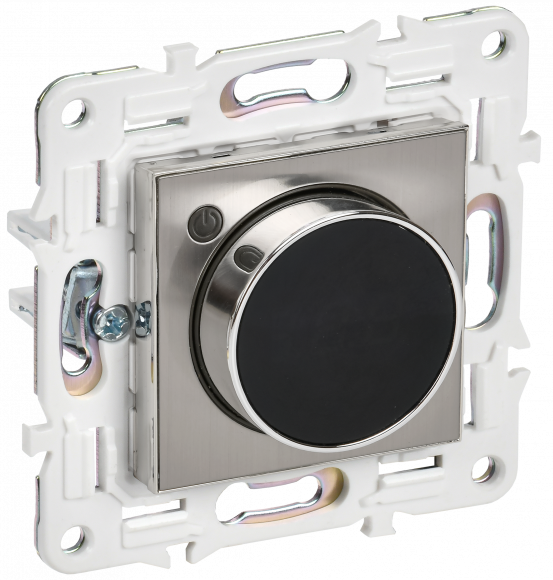 IEK SKANDY Термостат электронный с индикацией SK-T01N металл никель , SK-RT11-K50