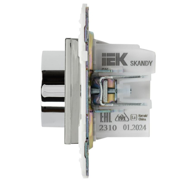 IEK SKANDY Термостат электронный с индикацией SK-T01N металл никель , SK-RT11-K50