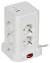 IEK DOMINIC Удлинитель У08K 8 мест 2P+PE 1,5м 3х1,0мм2 16А/250В USB A+C 20Вт белый IEK, DN-YP30-16-08-01-ZKU-K01