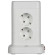 IEK DOMINIC Удлинитель У08K 8 мест 2P+PE 1,5м 3х1,0мм2 16А/250В USB A+C 20Вт белый IEK, DN-YP30-16-08-01-ZKU-K01