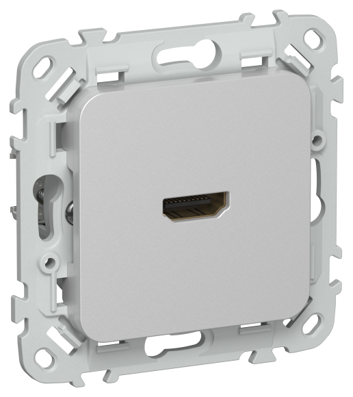 IEK FLITE Розетка HDMI РШДМА-ФлА алюминий IEK, FI-H10-K47
