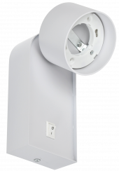LIGHTING Светильник 4041 накладной настенный под лампу GX53 белый IEK, LT-UBB0-4041-GX53-1-K01