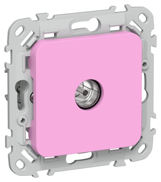 IEK FLITE Розетка TV экранированная проходная тип M РТВм-1-1-2-ФлПр пурпурный IEK, FI-A13-P-K99