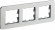 IEK BRITE Рамка 3-местная РУ-3-1-Бр металл алюминий RE IEK, BR-M32-M-01-K47