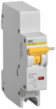 Расцепитель независимый РН47-60М на DIN-рейку для ВА47-60M IEK, MVA31D-RN-1