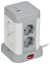 IEK DOMINIC Удлинитель У08K 8 мест 2P+PE 1,5м 3х1,0мм2 16А/250В USB A+C 20Вт серый IEK, DN-YP30-16-08-01-ZKU-K41