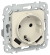 IEK FLITE Розетка 1-местная с заземлением с защитными шторками 16А с USB A+A 3,1А РСЮша11-0-ФлСл сливочный IEK, FI-R14-16-U21-D31-K86