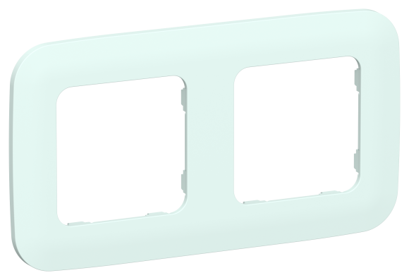 IEK FLITE Рамка 2-местная РУ-2-А-ФлХЛ холодный лед IEK, FI-M22-31-20-K94