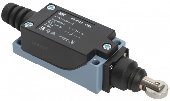 IEK Выключатель концевой КВ-8112 толкатель с роликом IP65 IEK, KKV12-8112-2-65