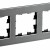 BRITE Рамка 3-местная РУ-3-1-Бр металл титан RE IEK, BR-M32-M-01-K48