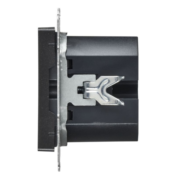IEK BRITE Розетка USB A+C 45Вт высокоскоростная зарядка РЮ11-2-БрЧ черный IEK, BR-U22-045-K02