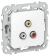 IEK FLITE Розетка RCA РАрса-ФлБ белый IEK, FI-R10-K01