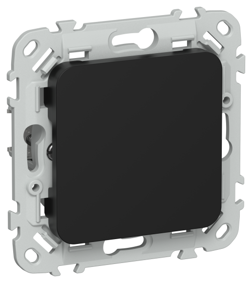IEK FLITE Заглушка с суппортом ЗГ-ФлЧ черный IEK, FI-PL10-K02
