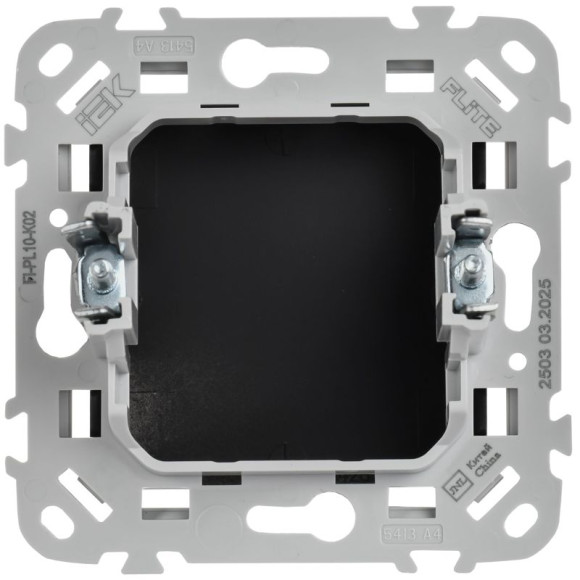 IEK FLITE Заглушка с суппортом ЗГ-ФлЧ черный IEK, FI-PL10-K02