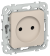 IEK FLITE Розетка без заземления без защитных шторок 10А РС01-0-ФлЛ льняной IEK, FI-R10-10-K88