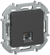 IEKINSPIRIA Розетка компьютерная RJ45 категория 6 UTP 6738331 антрацит IEK
